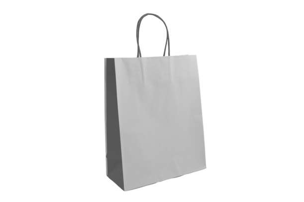 Shopper bicolore grigio