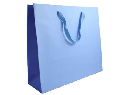 Shopper bicolore blu personalizzabile