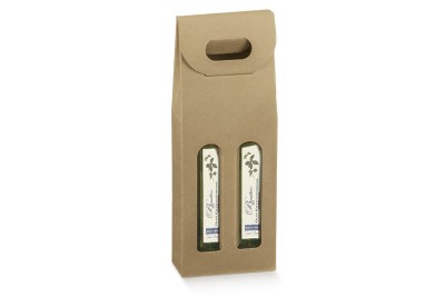 SCATOLA PORTABOTTIGLIA OLIO AVANA in carta